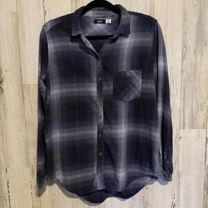 BDG Women's Size Medium Long Sleeve Plaid Shirt Fall Casual